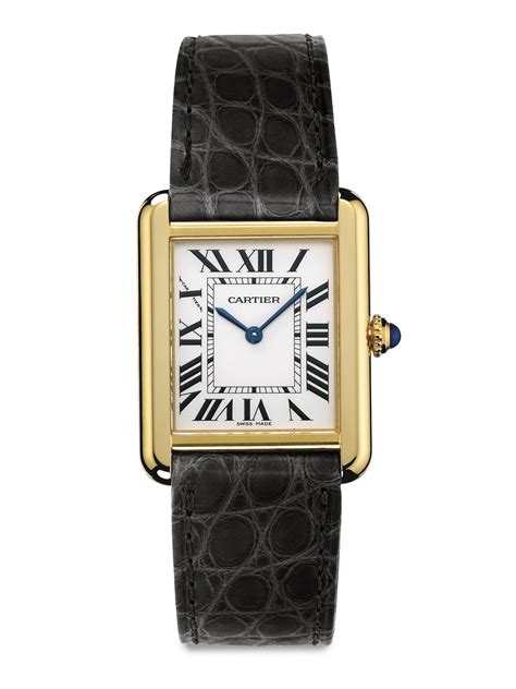 alligator strap for cartier tank solo